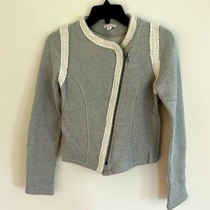 Gap blazer/jacket in gray sweater material